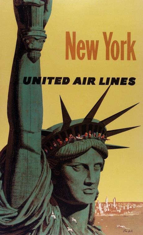 New York United Airlines - Poster