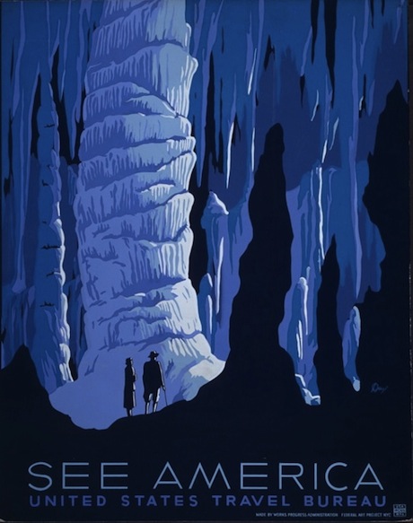 See America United States Travel Bureau Poster