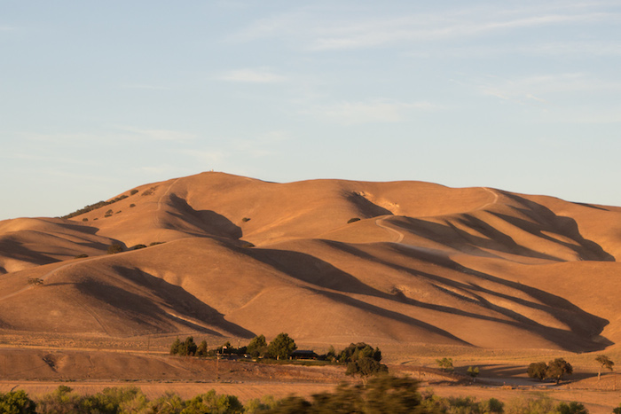 collines sèches en Californie