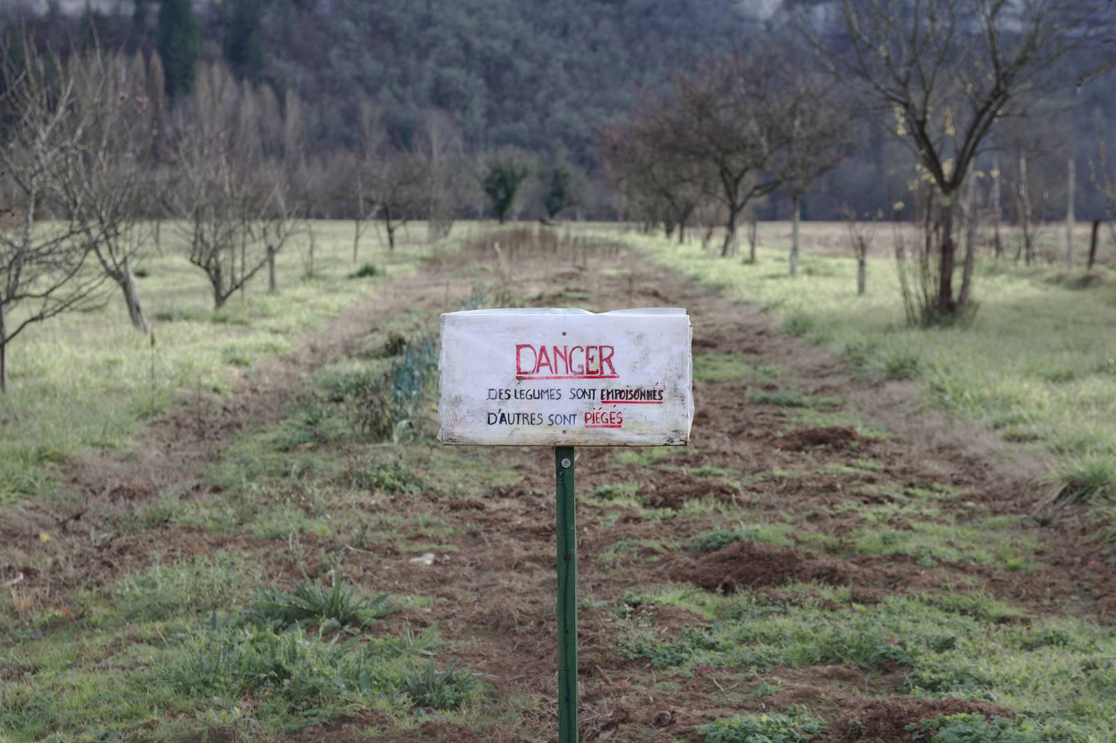 panneau danger en Dordogne